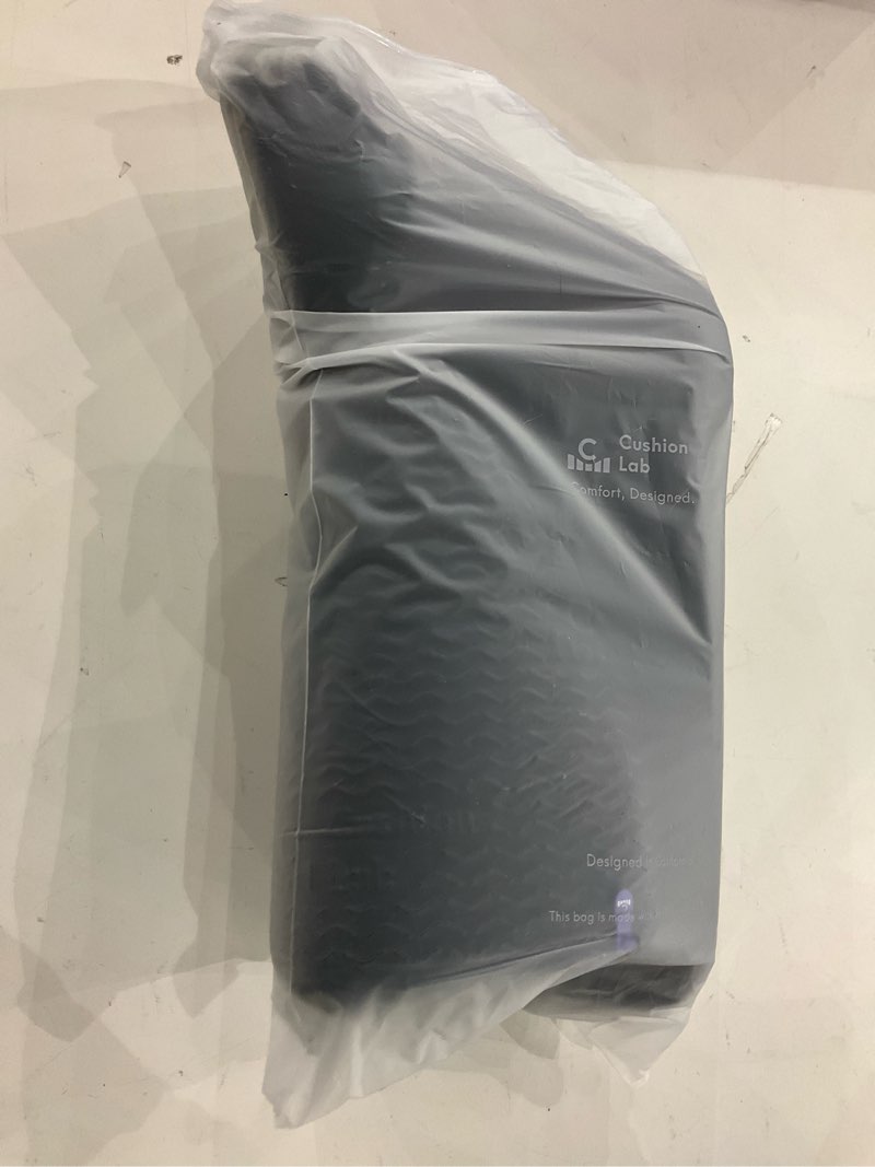 Condition photo showing New/Like New for Cushion Lab Patented Pressure Relief Seat Cushion for Long Sitting Hours on Office & Home Chair - Extra-Dense Memory Foam for Soft Support. Car Pad for Hip, Tailbone, Coccyx, Sciatica - Black