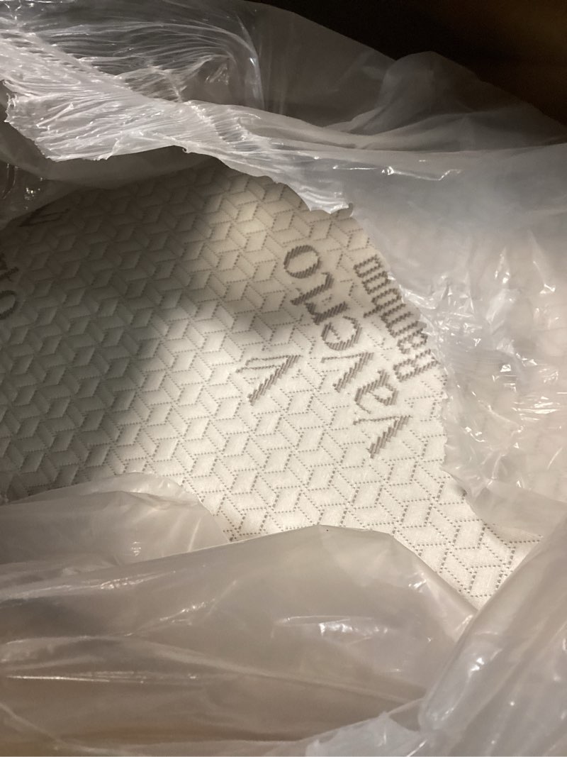 Condition photo showing Good Condition for vaverto queen memory foam pillow – cooling gel-infused firm support for neck and shoulder pain relief, orthopedic design with removable viscose made from bamboo cover – premium queen size bed pillow queen (pack of 1) original white