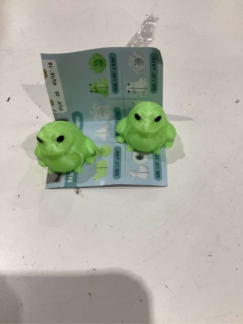 Condition photo showing Good Condition for boeemi toilet bolt caps decorative glow in the dark- 2pcs frog toilet bowl bolt covers luminous green pla cute bathroom decor accessories rust prevention