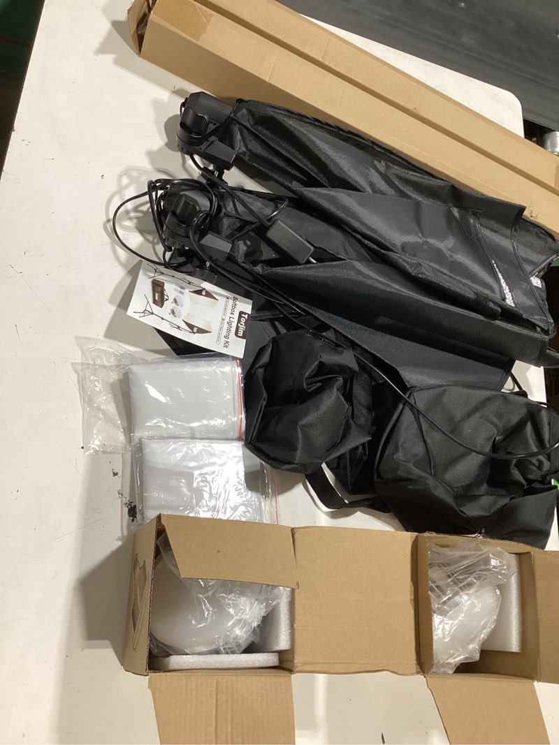 Condition photo showing Good Condition for torjim softbox photography lighting kit, 2pcs 27" x 27" professional soft box | 3000k-7500k 85w led 