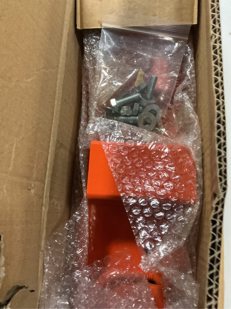 Condition photo showing New/Like New for JY PERFORMANCE Tractor Grab Hooks Compact Tractor Bucket Hooks Bolt On Compatible with Kubota Tractor, Orange Orange for Kubota