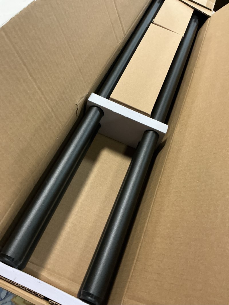 Condition photo showing Good Condition for black curtain rods 72 to 144" (6-12ft) for window,outdoor rods,industrial 1inch pole,rustic wrap around rod brackets,simple rods indoor/outdoor use, set of 2 72-144 inch black (2 pack)