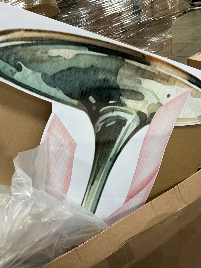 Condition photo showing As Is for 4ft martini glass cardboard espresso martini cocktail cutout stand for tiny bit older birthday bachelorette wedding party decor