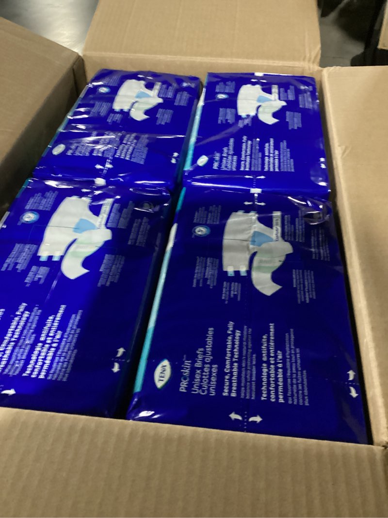 Condition photo showing Good Condition for Tena Incontinence Adult Diapers, Maximum Absorbency, Disposable Briefs, ProSkin - Large - 56 ct Large 56