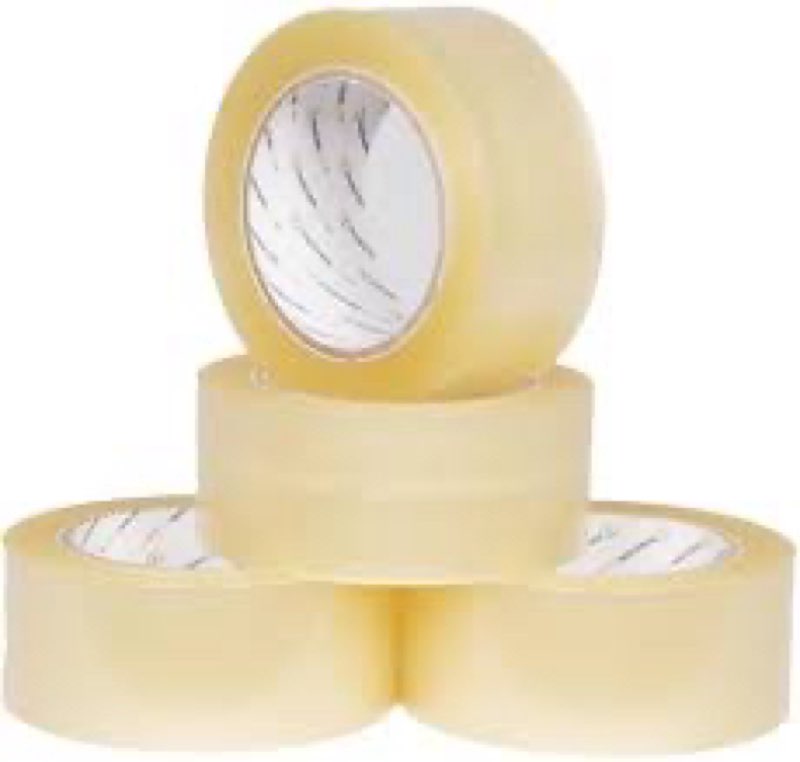 PSBM Clear Packing Tape, 6 pieces , 1.6 Mil Thick, 1.88 Inch Wide, 110 Yards Per Roll, Total 660 Yards, Heavy Duty Tape for Packaging, Shipping, Moving & Sealing