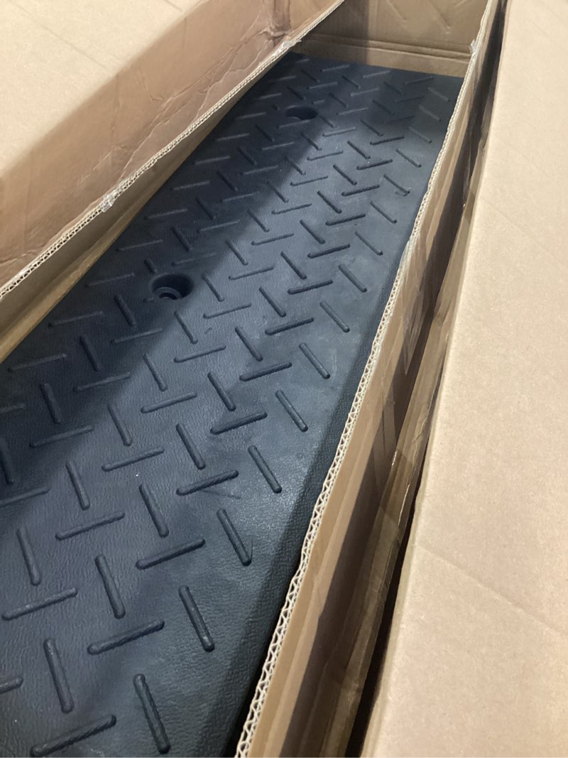 Condition photo showing Good Condition for Curb Ramp 2.8" Rise Rubber Curb Ramps for Driveway Curb Ramps for Sidewalks Car Ramps Door Threshold Ramp Shed Ramps for Riding Mower 7000 LB Capacity 2.8''Rise