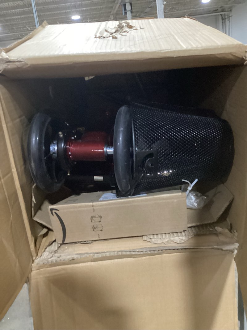 Condition photo showing As Is for Roscoe Medical Knee Walker Scooter for Adults for Foot Surgery, Foldable Leg Scooter for Broken Foot, All Terrain Adjustable Knee Crutch Scooter, Burgundy