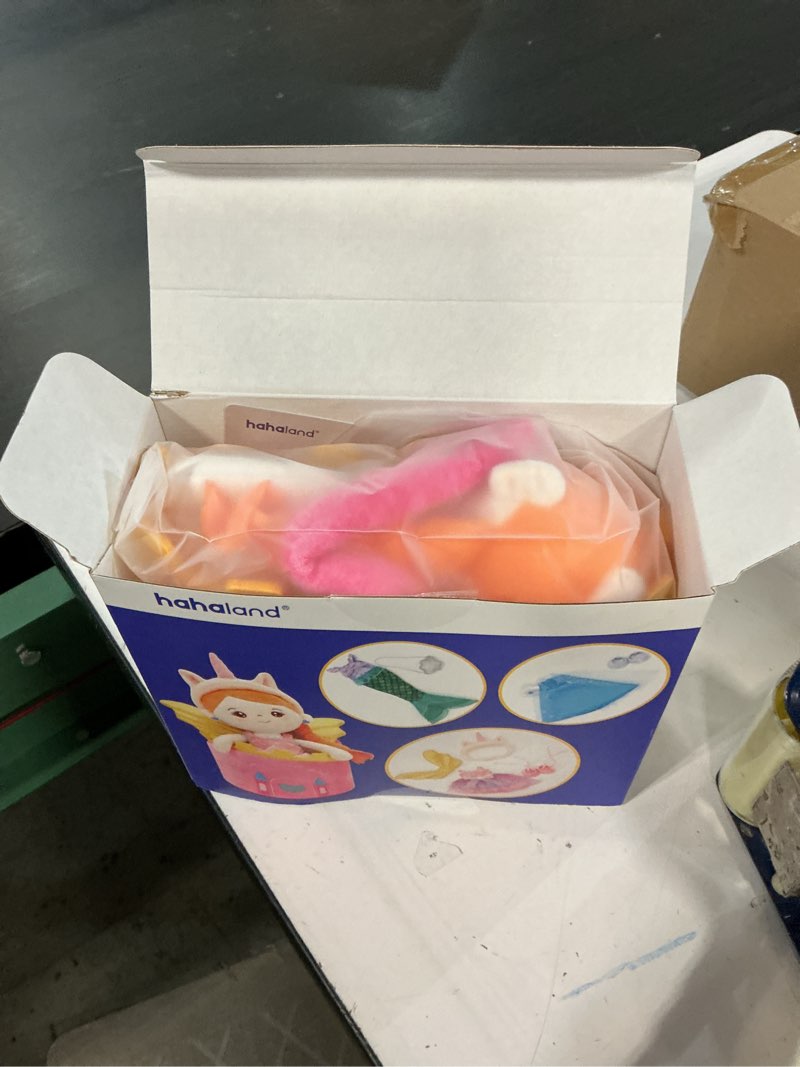 Condition photo showing Good Condition for hahaland dress up doll playsets - princess mermaid unicorns toys for girls age 4-6, plush doll with 3 outfits and carry bag, fairy ballerina toys 4 year old girl birthday gifts easter basket stuffers