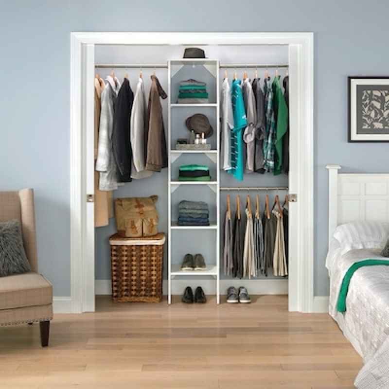1k+ bought last week ClosetMaid BrightWood 4-ft to 6-ft W Tower system White Solid Shelving Wood Closet System Item #2550773 | Model #5441