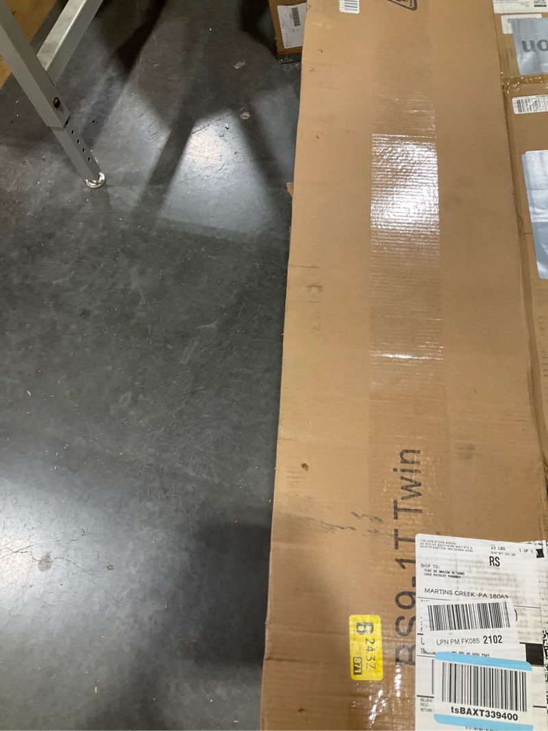 Condition photo showing New/Like New for Twin Box Spring 9 Inch, Heavy Duty Metal Box Spring Bed Base with Fabric Cover, Mattress Foundation, Easy Assembly, Noise Free, Black 9 Inches Twin