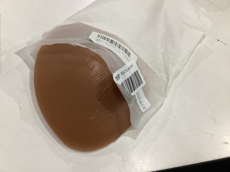 Condition photo showing Good Condition for silicone breast form mastectomy prosthesis crossdress transvestite bra enhancer insert one piece a b c d cup triangle(brown) 600g(dd cup)