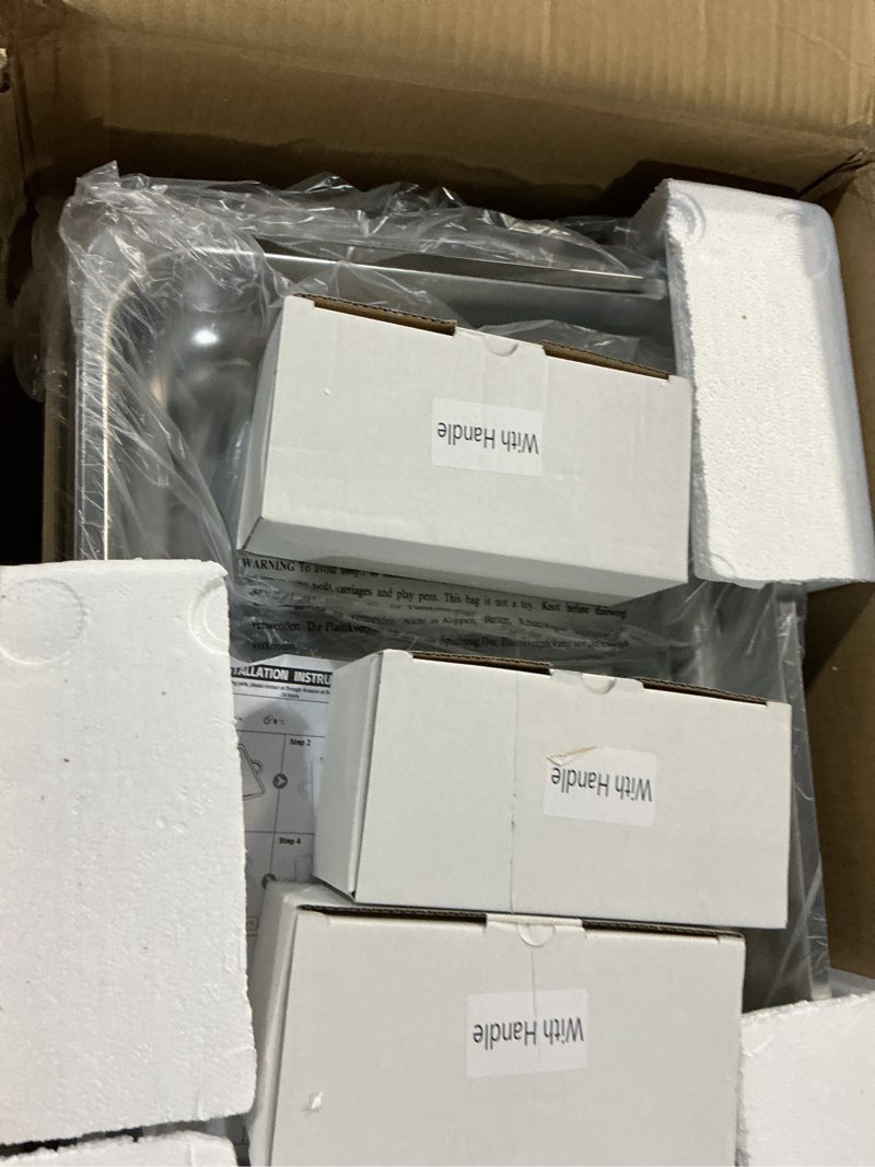 Condition photo showing New/Like New for chafing dishes for buffet 4 pack 9 quart stainless steel chafer buffet servers and warmers set with folding frame for weddings parties banquets catering events