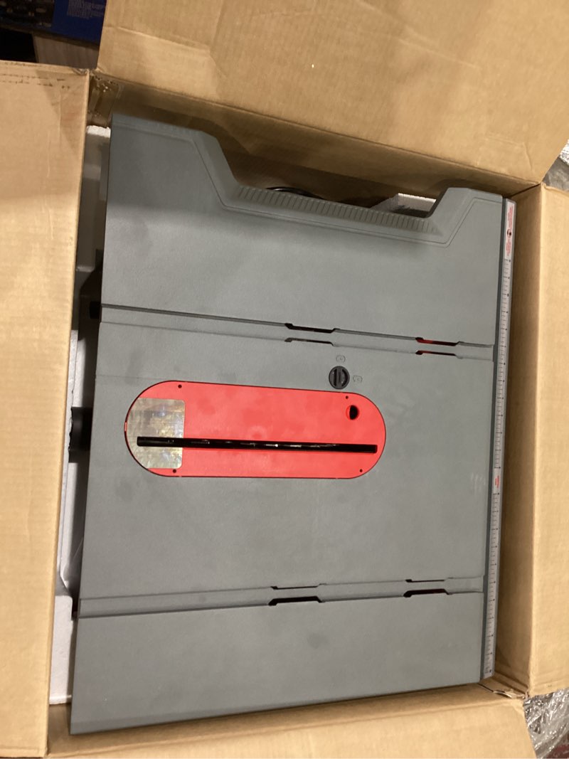 Condition photo showing As Is for craftsman 10-in 15-amp 120-volt corded portable jobsite table saw with folding stand