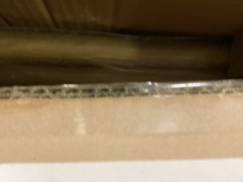 Condition photo showing New/Like New for Curved Shower Curtain Rod, TOPROD Round Shower Curtain Rod 48 to 72 Inches Adjustable, Rounded Bowed Stainless Steel Shower Rods for Bathroom, Bathtub, More Shower Space, Gold, Need to Drill