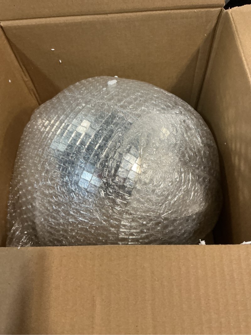 Condition photo showing New/Like New for Youdepot Disco Ball 12-Inch – Large Hanging Mirror Ball Disco Ball Decor for Disco Party Decorations, Weddings, Events, Disco Christmas Decor, and Home Celebrations 12 in