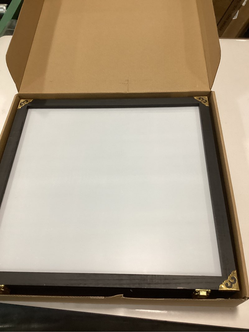 Condition photo showing Good Condition for Giant Hotwheels Display Case with Wall Mounts,Display up to 80 Cars ,Model Hot Toy Cars Storage Organizer,15.7*2.75*16.7 Inches,UV Protection Acrylic Glass Door,Gold Lock,Black