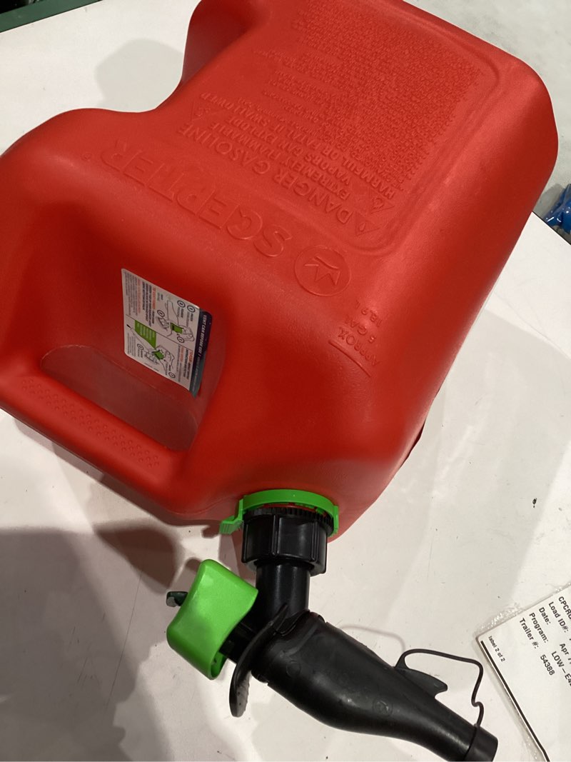 Condition photo showing Good Condition for scepter fscg571 smartcontrol gas can with rear handle - 5 gallon,red