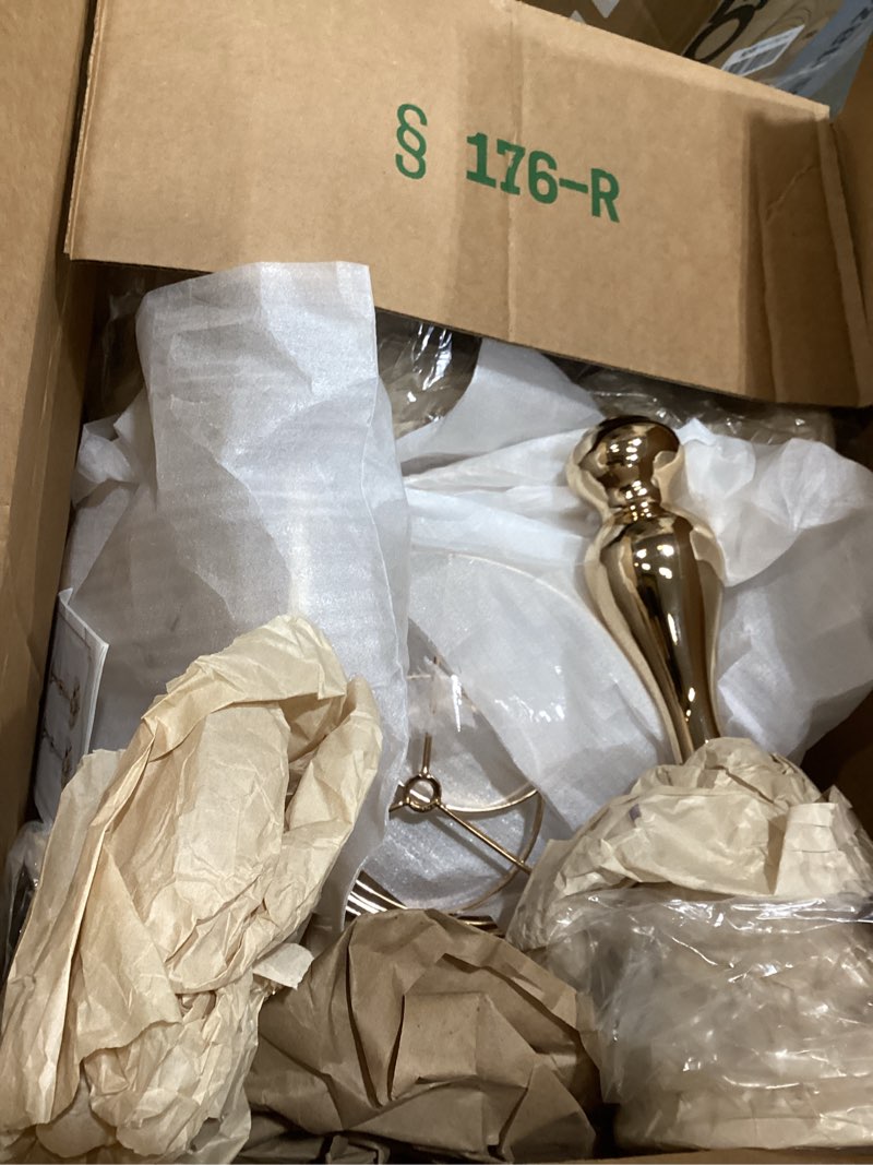 Condition photo showing Good Condition for sziqiqi floral centerpiece riser gold tall flower centerpiece stand with crystal beads for event party wedding reception center piece floral arrangements, pack of 10 gold 13.8’’/35cm m x 10 gold