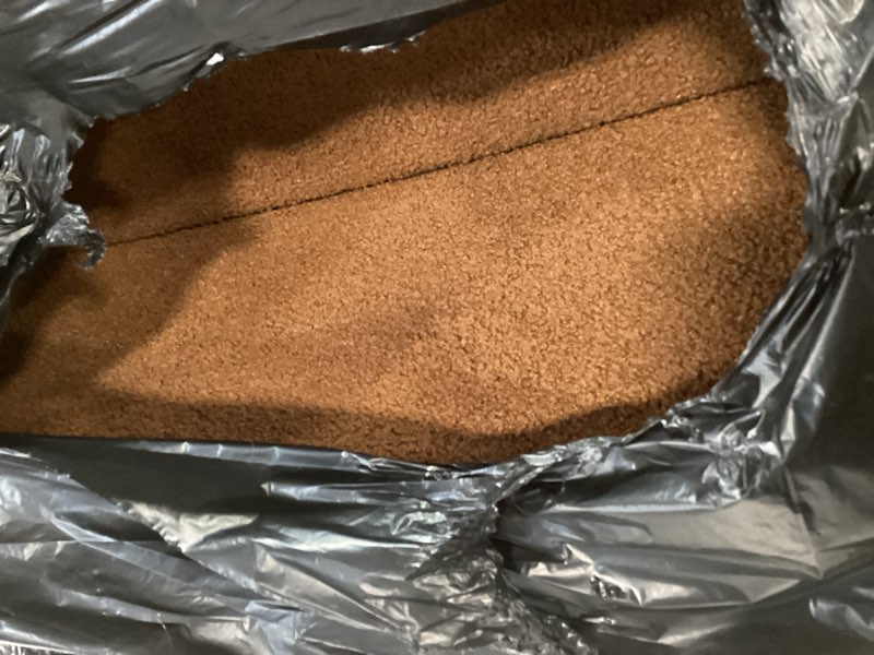 Condition photo showing As Is for Toddler Couch, 2-in-1 Toddler Chairs Comfy 1-3 Years Old, Toddler Chair for Girls and Boys, Kids Couch Bed Fold Out, Convertible Baby Sofa to Lounge Chair for Playing, Reading, Napping, Double, Brown Large Brown