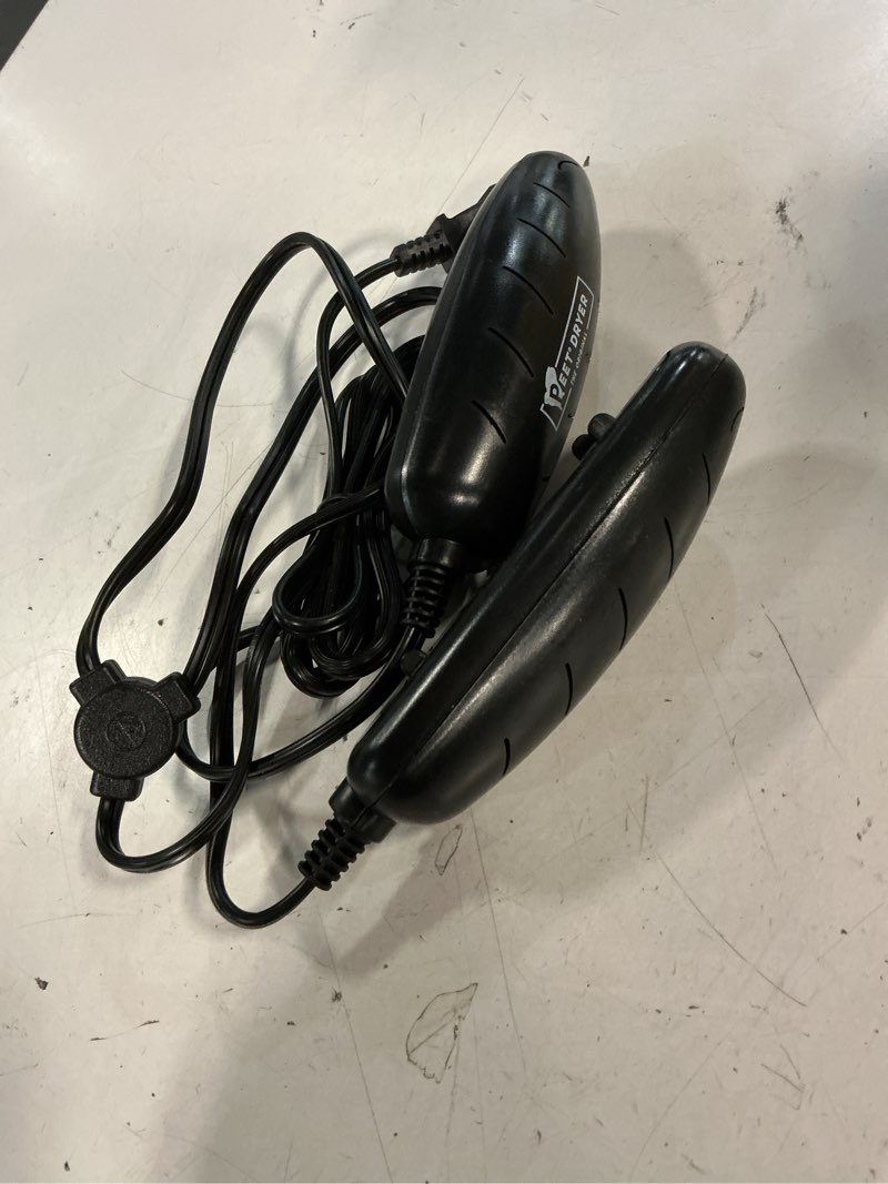 Condition photo showing As Is for peet dryer, power cell portable shoe & boot dryer