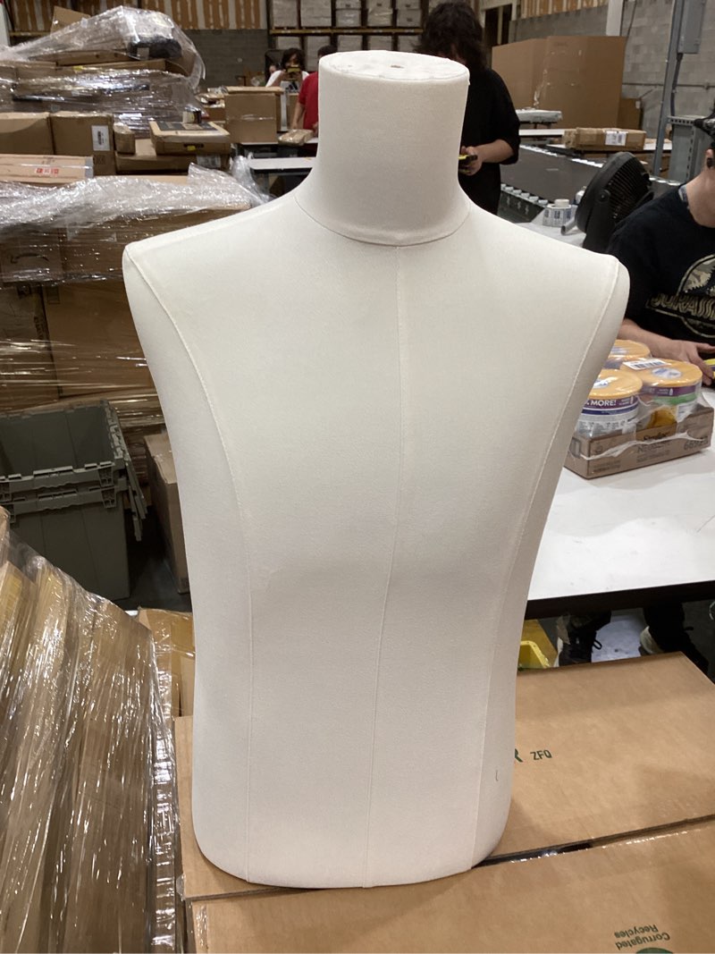 male mannequin torso with stand, 61"-78" height adjustable body dress form mannequin body for clothing retail sewing shop male without hand