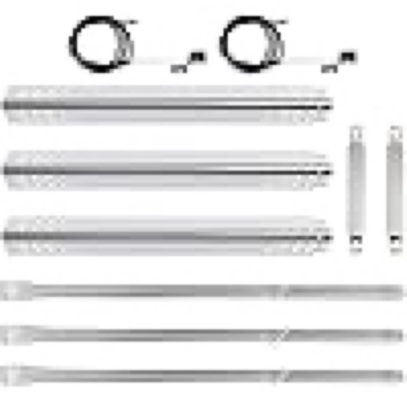 DELSbbq Grill Part Kit for Charbroil Signature 3 Burner Grills 463348017, 463372017, Replacement for Char-Broil Performance 2/4/5/6 Burner Grills, Heat Plates, Burners, Crossover Tube, Ignition