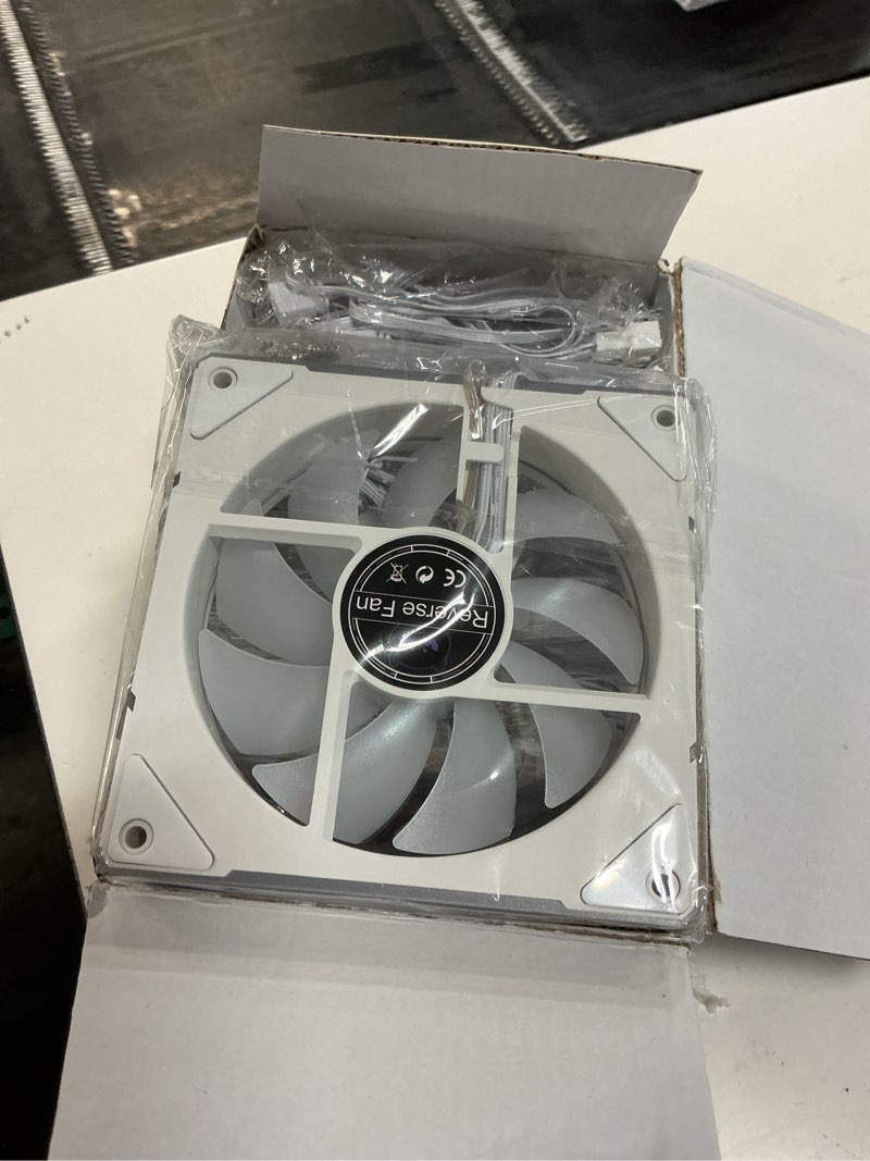 Condition photo showing Good Condition for 7pcs argb fan- 4 forward fans +3 reverse fans?28 led,120mm 4pin pwm silent computer case cooler fan,up to 1,500rpm pc cooling,white