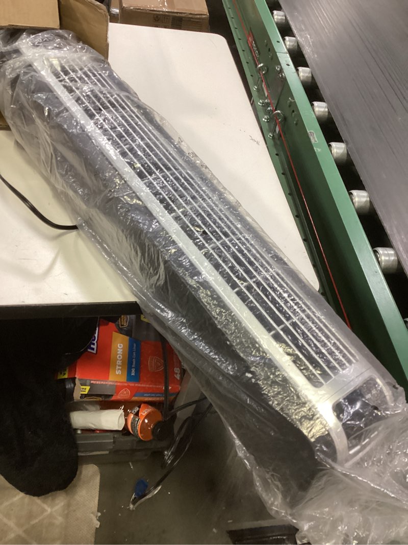 Condition photo showing Good Condition for Lasko Oscillating Digital Ceramic Tower Heater for Large Rooms, with Adjustable Thermostat, Timer and Remote Control, 29 Inches, 1500W, Black, 5586 Black 5586 Tower Heater space heater