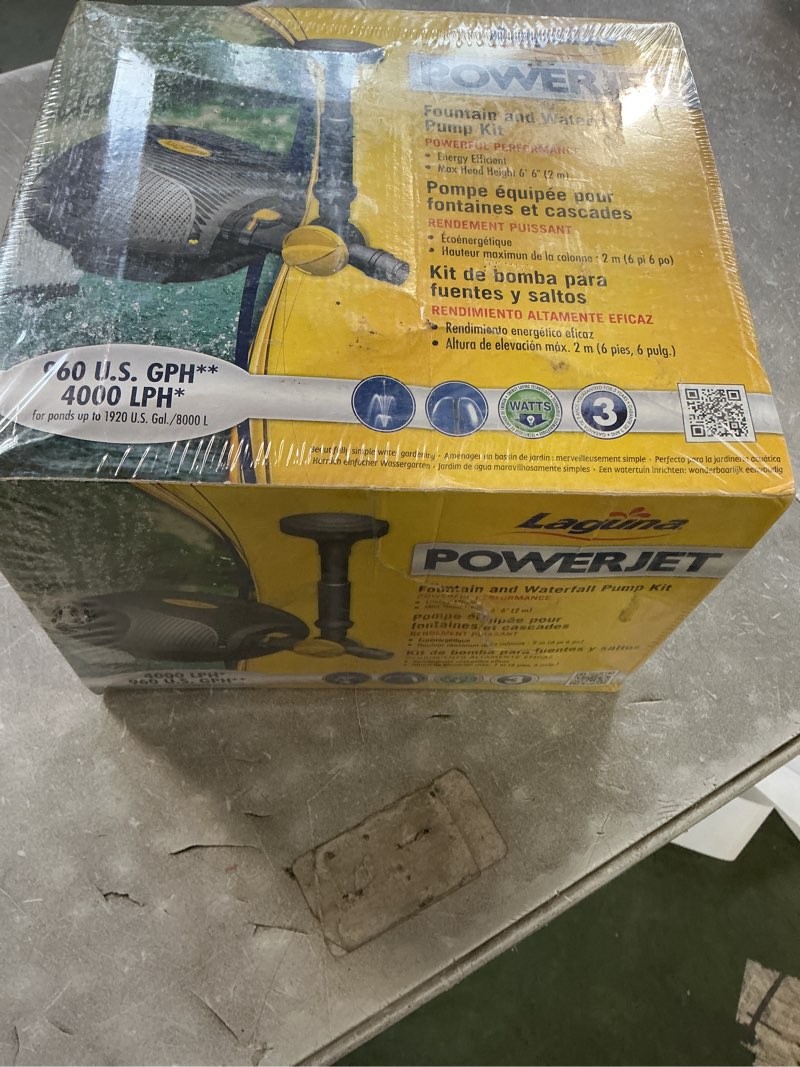 Condition photo showing New/Like New for Laguna PowerJet 600 Fountain/Waterfall Pump Kit for Ponds Up to 1200-Gallon