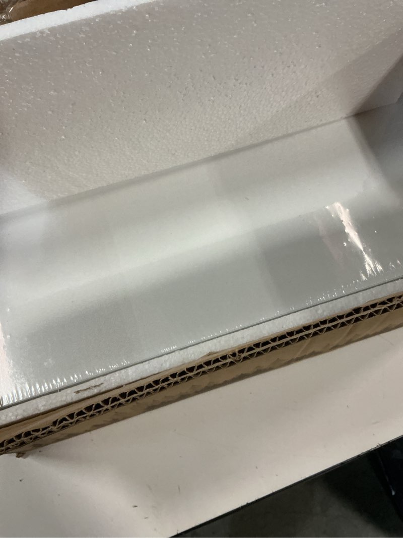 Condition photo showing New/Like New for richer house white floating shelves set of 3, modern bathroom shelves wall mounted shelves for wall decor, over toilet white wall shelves for bathroom bedroom, living room, kitchen white 2+1