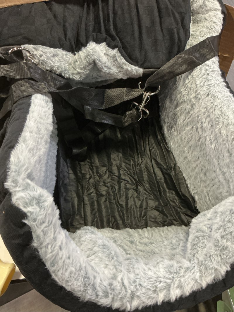 Condition photo showing As Is for Dog Car Seats for Medium Dogs, All-Season Comfort Dog car Seat Boosters Detachable & Washable Pet Dogs Seat for Cars, SUVs, Easy to Install (Black)