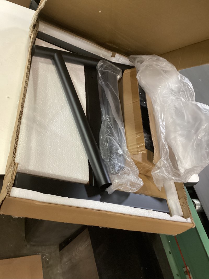 Condition photo showing New/Like New for Bed Desk Adjustable Overbed Bedside Table Rolling Laptop Tray Desk Cart Height Portable Mobile Sit Stand Table Tilting Hospital Bed with Wheels Black