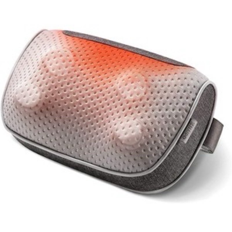 naipo opillow-c2 electric deep shiatsu massage pillow with heat kneading back
