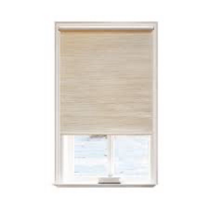 LUMI HOME FURNISHINGS Cordless Light Filtering Fabric Roller Window Shades, Beige, 31 in x 72 in