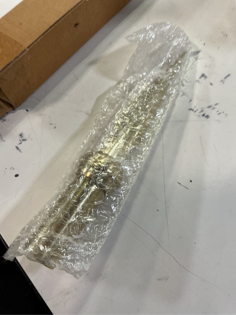 Condition photo showing New/Like New for gold brass flat spear for indoor or parade flagpole finial topper