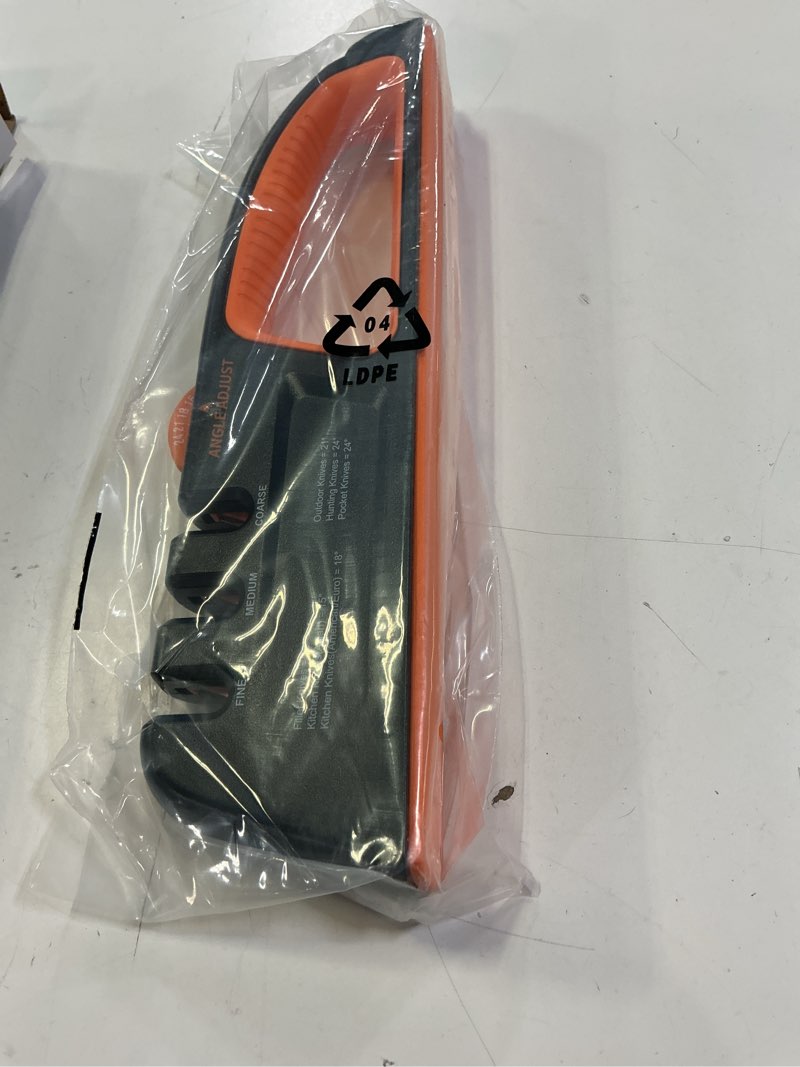 Condition photo showing New/Like New for 5 precision adjust knife sharpener- 3-stage premium kitchen knife sharpener to repair, restore & polish blades by sharp pebble