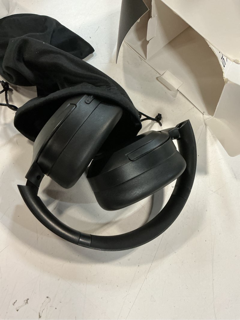 Condition photo showing Good Condition for Hybrid Active Noise Cancelling Headphones, Wireless Over Ear Bluetooth Headphones with Mic, 40H Playtime, Hi-Res Audio, Deep Bass, Foldable Comfort Fit Ear Cups for Travel, Office, Home (Black)