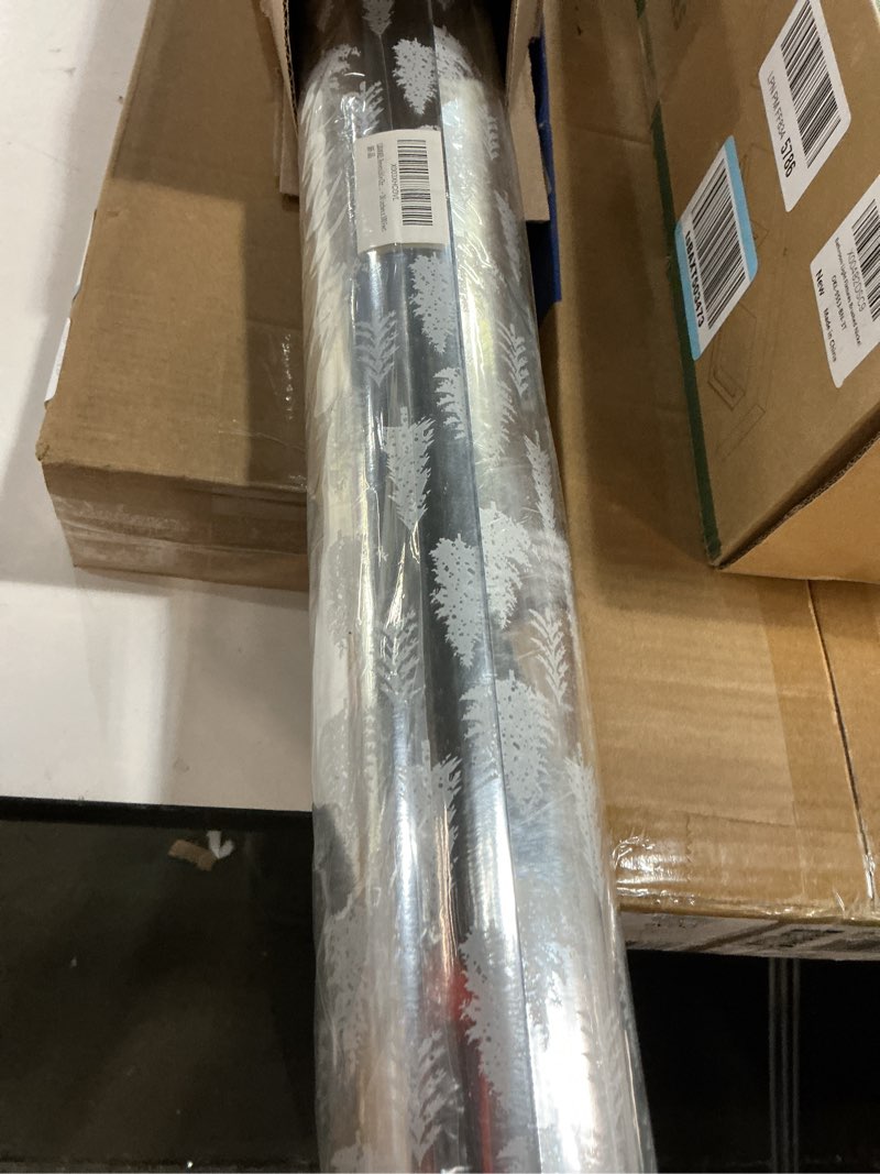 Condition photo showing New/Like New for LDGOOAEL Reversible Christmas Wrapping Paper Jumbo Roll - Blue Foil Snowflakes - 30 inches x 100 Feet