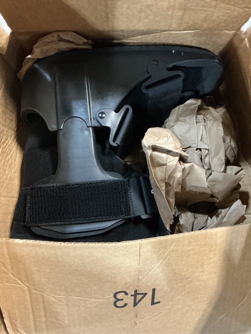 Condition photo showing Good Condition for united ortho short air cam walker fracture boot, large, black black large boot