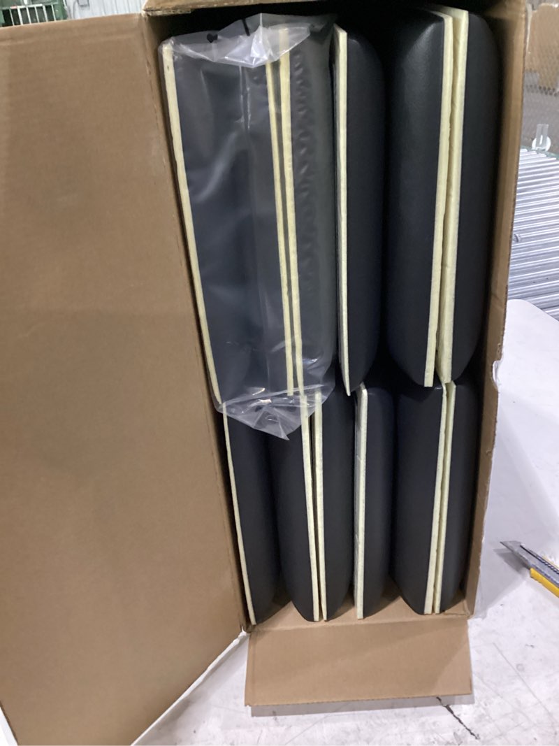 Condition photo showing New/Like New for art3d peel and stick black king headboard, 12-pack upholstered headboard for queen, full-size bed, padded wall panel black king (u.s. standard)