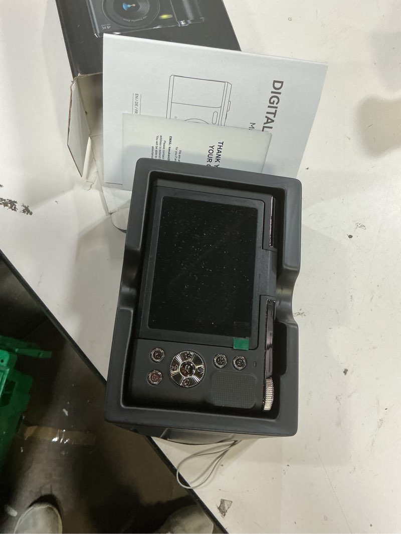 Condition photo showing Good Condition for digital camera 4k for photography and video, 56mp autofocus vlogging camera for youtube, 3" 180° flip screen & 16x digital zoom, compact travel cameras with 32gb sd card for beginners & adults