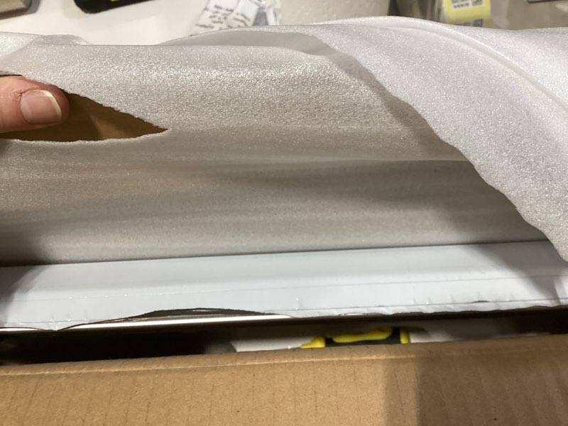 Condition photo showing Good Condition for concession shelf drop down 36" x 12", folding concession stand shelf commercial grade stainless steel, foldable concession shelves for snack bar, food cart, movie theater 36" x 12”