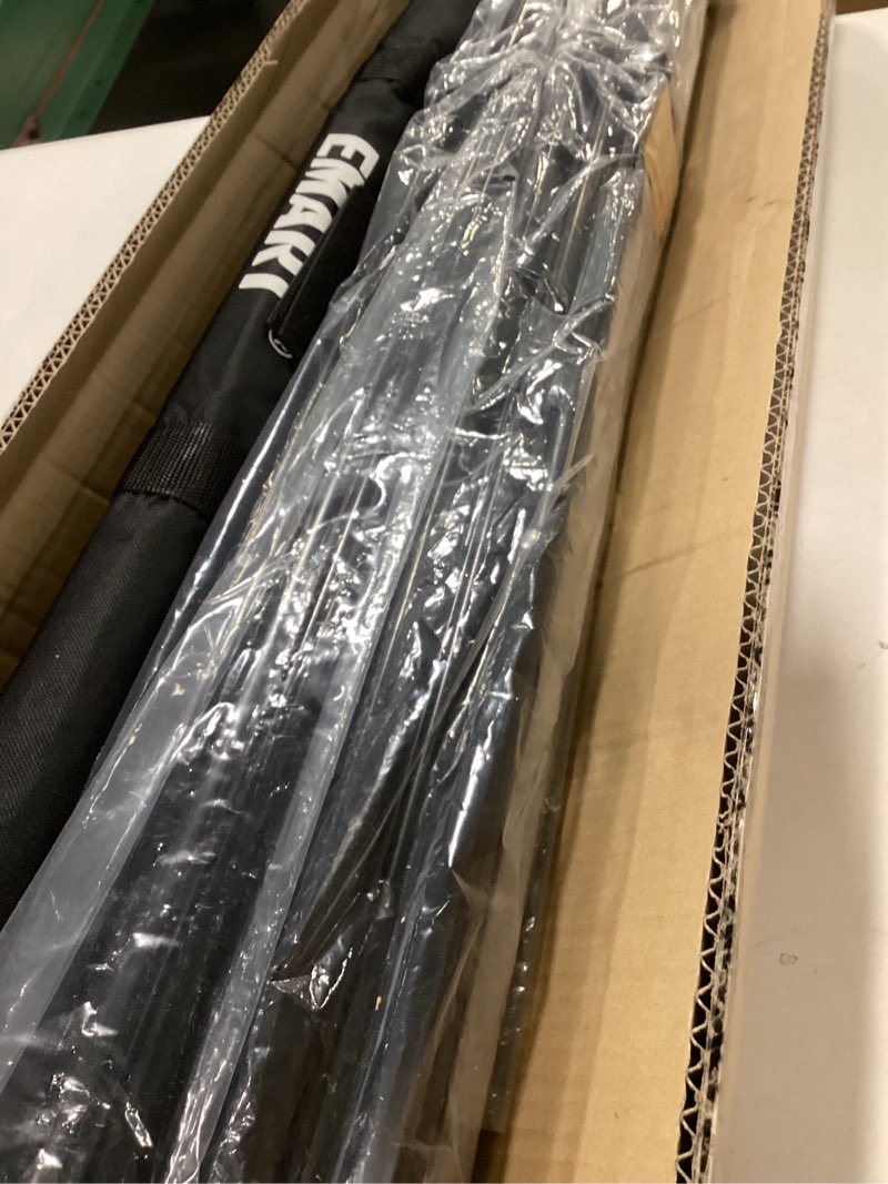 Condition photo showing New/Like New for EMART Backdrop Stand 10x8.5ft(WxH) Photo Studio Adjustable Background Stand Support Kit with 2 Crossbars, 8 Backdrop Clamps, 2 Sandbags and Carrying Bag for Parties Events Decoration 10x8.5ft Black