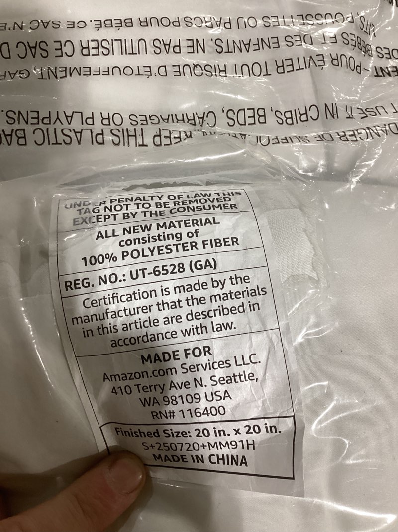 Condition photo showing As Is for Pillows