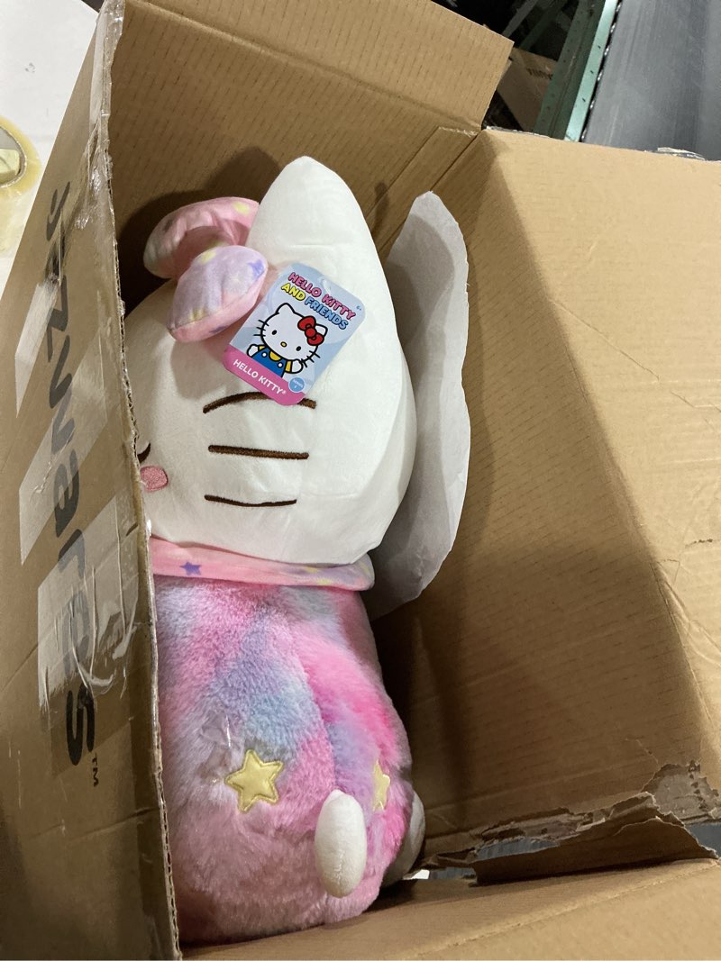 Condition photo showing As Is for Jazwares Hello Kitty and Friends, Hello Kitty 18-inch Sleeping Plush with Bestie Accessory - Officially Licensed Sanrio Product from 6+ Hello Kitty With Bestie