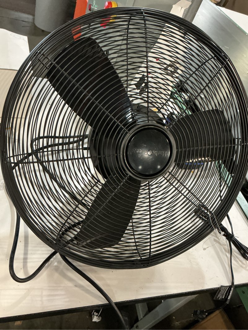 Condition photo showing As Is for matthews fan company 13-in hardwired oscillation indoor or outdoor bronze wall