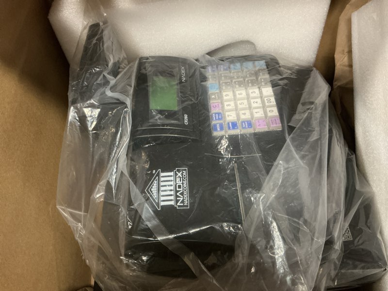 Condition photo showing Good Condition for Nadex CR260 Cash Register, Steel Drawer, Fast Printing, User-Friendly Interface, Black