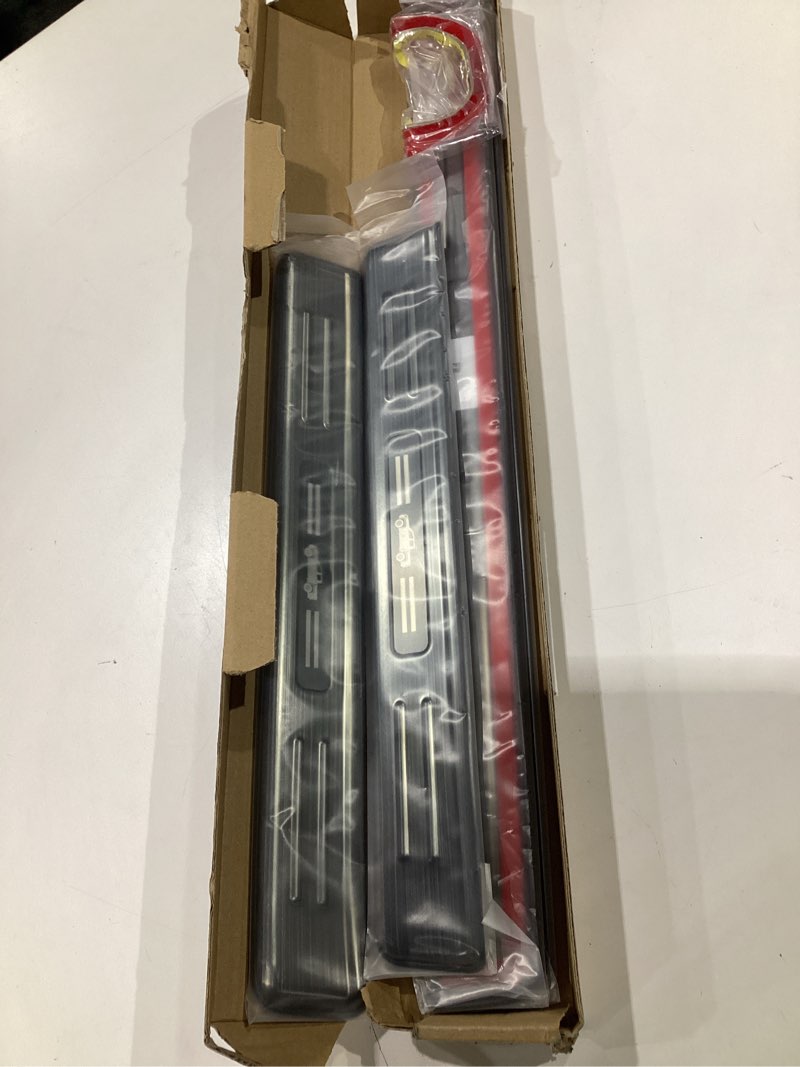 Condition photo showing Good Condition for 4PCS Car Door Sill Protector for Toyota Tacoma 2016-2022 2023,Stainless Steel Material Door Sill Guards for Pilot Accessories,Front and Rear Door Entry Guard Toyota Tacoma 2016-2023