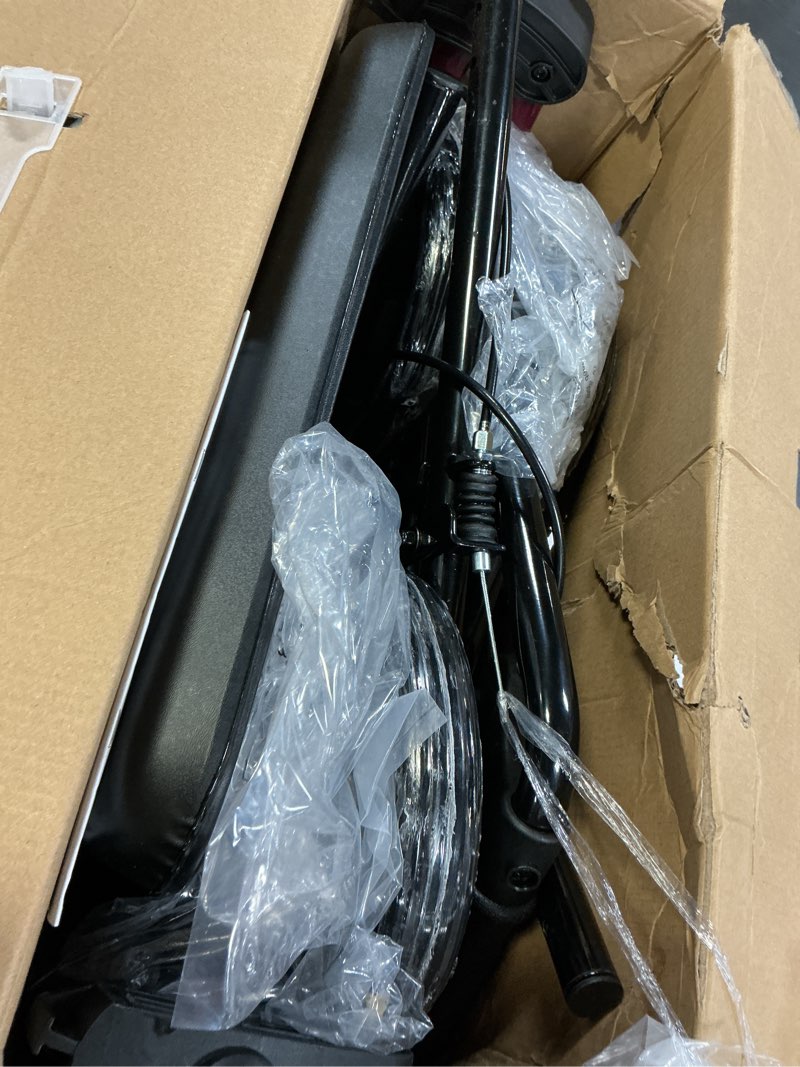 Condition photo showing Good Condition for Foldable Rollator Walkers with Seat for Seniors, 8'' Big Wheels, 350 lb. Weight Capacity, Adjustable Handles and Seat Height, Lightweight Rolling Walker, Red 350 Pound Red