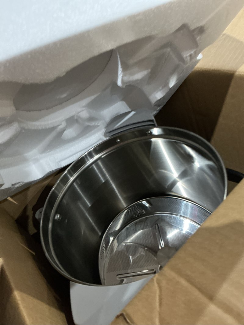 Condition photo showing As Is for sybo commercial grade stainless steel percolate coffee maker hot water urn for catering, 50-cup 8 l, grey 8l grey